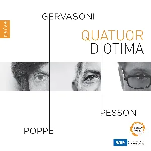 Pochette de Gervasoni / Pesson / Poppe de Quatuor Diotima