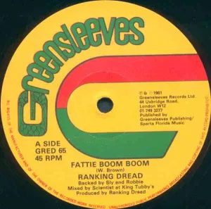 Pochette de Fattie Boom Boom de Ranking Dread