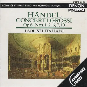Pochette Concerti Grossi, op.6 nos. 1, 2, 6, 7, 10