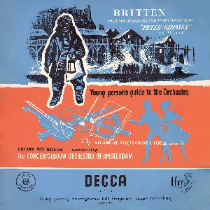 Pochette de Four Sea Interludes & Passacaglia / Young Person’s Guide to the Orchestra de Benjamin Britten - Koninklijk Concertgebouworkest - Eduard van Beinum