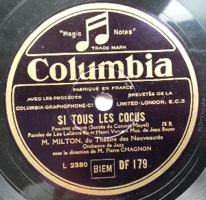 Pochette de Si tous les cocus / Donne‐toi une tape dans le dos de Georges Milton