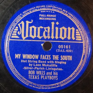Pochette de My Window Faces South / Dreamy Eyes Waltz de Bob Wills and His Texas Playboys