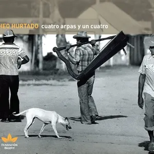 Pochette de Cuatro arpas y un cuatro de Cheo Hurtado