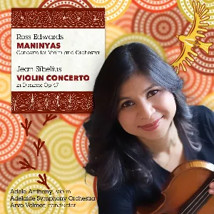 Pochette de Edwards: Maninyas / Sibelius: Violin Concerto, op. 47 de Arvo Volmer - Adelaide Symphony Orchestra - Jean Sibelius