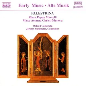 Pochette de Missa Papae Marcelli / Missa Aeterna Christi Munera de Jeremy Summerly - Giovanni Pierluigi da Palestrina - Oxford Camerata