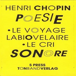 Pochette de Poésie Sonore de Henri Chopin