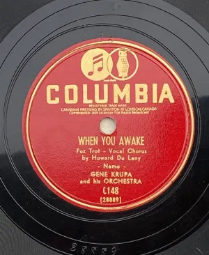 Pochette de When You Awake /Oh! They're Makin' Me All Over in the Army de Gene Krupa and His Orchestra