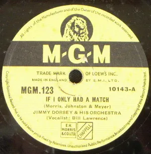 Pochette de If I Only Had a Match / Three O'Clock in the Morning de Jimmy Dorsey and His Orchestra