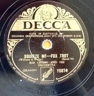 Pochette de Squeeze Me / Panama de Bob Crosby and His Orchestra