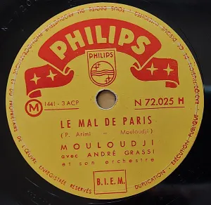 Pochette de Le Mal de Paris / Tu te moques de Mouloudji