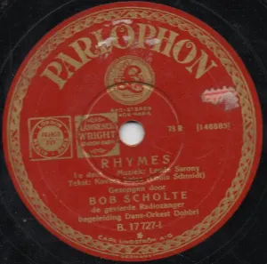 Pochette de Rhymes de Bob Scholte