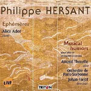 Pochette de Éphémères / Musical Humours de Alice Ader - Philippe Hersant