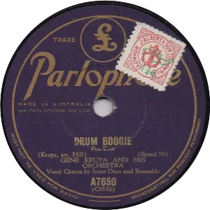 Pochette de Drum Boogie / Full Dress Hop de Gene Krupa and His Orchestra
