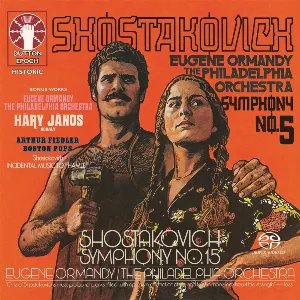 Pochette de Shostakovich: Symphony 5 & 15, & Hamlet / Kodaly: Hary Janos de Dmitri Shostakovich - Arthur Fiedler - Eugene Ormandy - Boston Pops Orchestra - Kodály Zoltán - The Philadelphia Orchestra