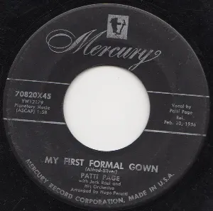 Pochette My First Formal Gown / Too Young to Go Steady