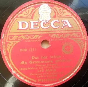 Pochette de Das hat schon die Grossmama erfahren de Lys Assia