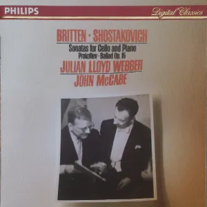 Pochette Britten, Shostakovich: Sonatas for Cello and Piano / Prokofiev: Ballad, op. 15