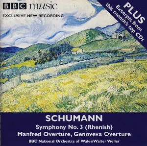 Pochette BBC Music, Volume 10, Number 8: Symphony No. 3, Manfred & Genoveva Overtures (BBC National Orchestra of Wales feat. conductor: Walter Weller)