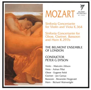 Pochette de Sinfonia Concertante for Violin and Viola, K. 364 / Sinfonia Concertante for Oboe, Clarinet, Bassoon and Horn, K. 297b de Wolfgang Amadeus Mozart