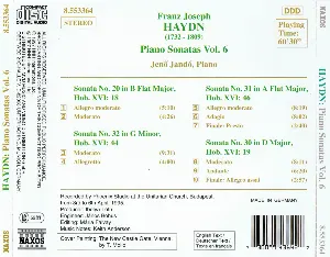 Pochette Piano Sonatas, Volume 6: Nos. 20 and 30-32