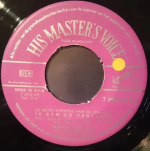 Pochette de Ik ben zo verliefd / Oh Johnny de Tante Leen