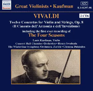 Pochette Twelve Concertos for Violin and Strings, op. 8 (Il Cimento dell’Armonia e dell’Inventione)
