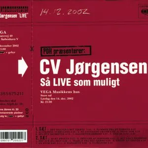 Pochette de Så live som muligt de C.V. Jørgensen