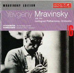 Pochette de Hindemith: Symphony "Harmonia Mundi" / Honegger: Symphony no. 3 "Liturgy" de Yevgeny Mravinsky - Paul Hindemith - Arthur Honegger