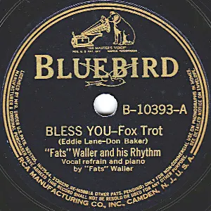 Pochette de Bless You / It's the Tune That Counts de Fats Waller and His Rhythm