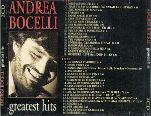 Pochette Andrea Bocelli Greatest Hits