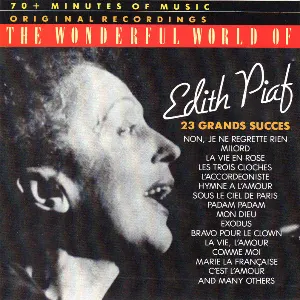 Pochette The Wonderful World of Édith Piaf: 23 Grands Succès