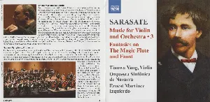 Pochette de Music for Violin and Orchestra 3: Fantasies on The Magic Flute and Faust de Pablo de Sarasate - Tianwa Yang