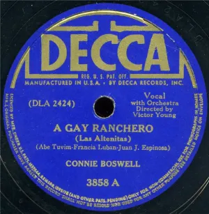 Pochette de A Gay Ranchero / The Clock Song de Connee Boswell