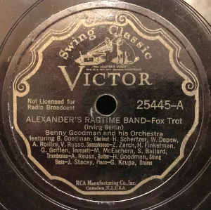 Pochette de Alexander's Ragtime Band / Riffin' at the Ritz de Benny Goodman and His Orchestra