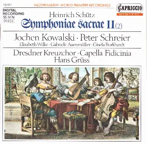 Pochette de Symphoniae Sacrae II, Volume 2 de Capella Fidicinia - Heinrich Schütz