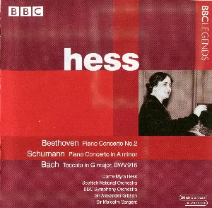 Pochette Beethoven: Piano Concerto No.2 / Schumann: Piano Concerto in A minor / Bach: Toccata in G major, BWV916
