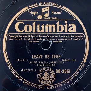 Pochette de Leave Us Leap / Calling Doctor Gillespie de Gene Krupa and His Orchestra
