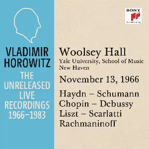 Pochette Vladimir Horowitz in Recital at Yale University New Haven November 13 1966