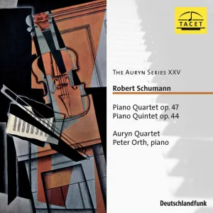 Pochette de Piano Quartet, Op. 47 & Piano Quintet, Op. 44 de Robert Schumann - Auryn Quartet