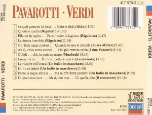 Pochette Pavarotti - Verdi
