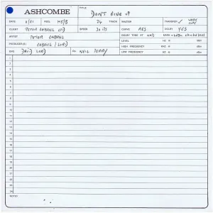 Pochette de Don’t Give Up (early multi-track version) de Peter Gabriel