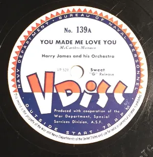 Pochette de You Made Me Love You / There Goes That Song Again / Steel Guitar Rag de Harry James and His Orchestra