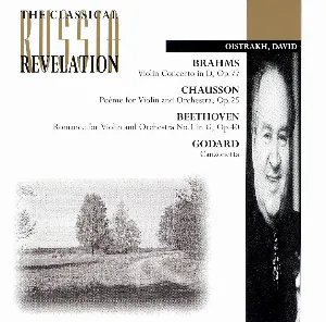 Pochette Brahms: Violin Concerto in D, op. 77 / Chausson: Poème, for Violin & Orchestra, op. 25 / Beethoven: Romance for Violin & Orchestra No. 1 in G major, op. 40 / Godard: Canzonetta