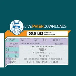 Pochette de 1992-05-01: The Rave, Milwaukee, WI, USA de Phish