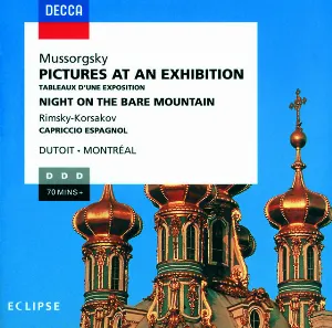 Pochette Mussorgsky: Pictures at an Exhibition, Night on the Bare Mountain / Rimsky-Korsakov: Capriccio Espagnol