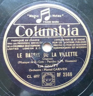 Pochette de Le Bassin de la Villette / Ce soir ou bien jamais de Lys Gauty