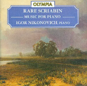 Pochette Rare Scriabin: Music for Piano