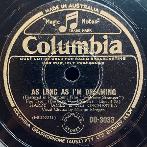 Pochette de As Long as I'm Dreaming / What Am I Gonna Do About You de Harry James and His Orchestra