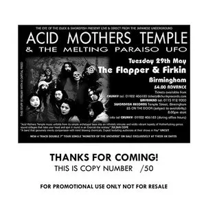Pochette de Birmingham Flapper & Firkin May 29th 2001 de Acid Mothers Temple & The Melting Paraiso U.F.O.