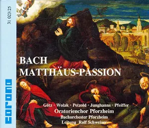 Pochette Johann Sebastian Bach Matthaus-Passion BWV 244